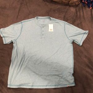 Aqua blue. Large that will really fit a extra large